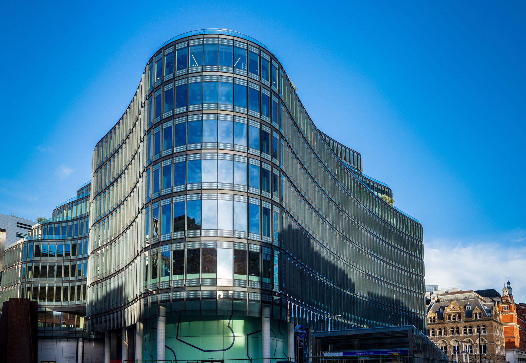 100 Liverpool Street London with SIDERISE fire protection